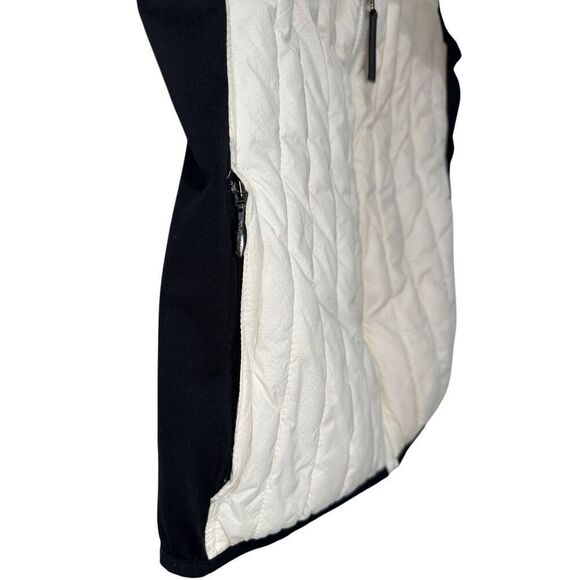 Calvin Klein Performance women’s cream black puffer vest size Medium #39-1859 - Picture 5 of 7